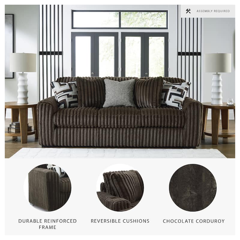 Signature Design by Ashley Midnight-Madness Sofa - 98"W x 41"D x 40"H