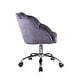 preview thumbnail 4 of 3, Swivel Office Chair with Shell Design Backrest, Gray and Chrome