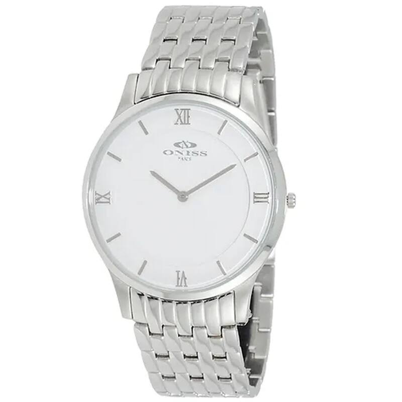 Oniss Men's Rustic White Dial Watch - ON5562-MWT - One Size