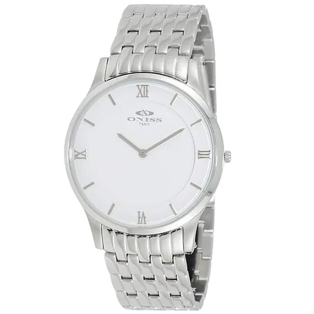 Oniss Men's Rustic White Dial Watch - ON5562-MWT - One Size