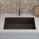 preview thumbnail 2 of 8, Lexicon Drop-In Quartz 32 Inch Single Bowl Kitchen Sink Kit - 32"x19"