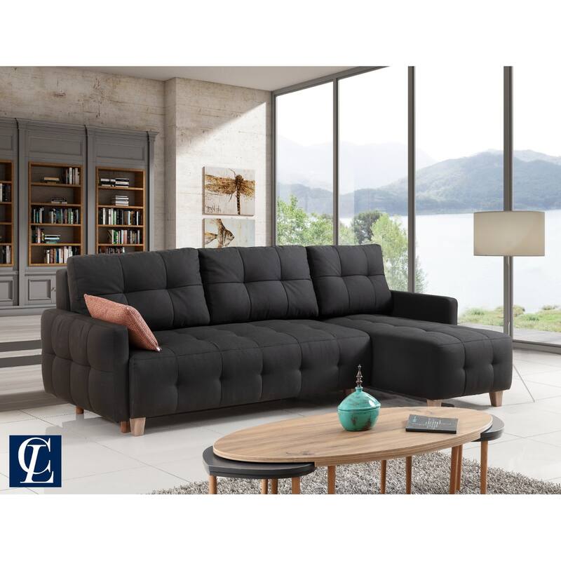 Cassa Moduler Sectional Sofa - Black