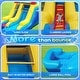 preview thumbnail 2 of 4, Vinyl Inflatable Bounce House with Long Slide, Climbing Ladder, Large Ball Pool and 1500-Watt Blower - 14x9x23ft