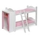 preview thumbnail 2 of 6, Badger Basket Doll Armoire Bunk Bed with Ladder - White/Pink