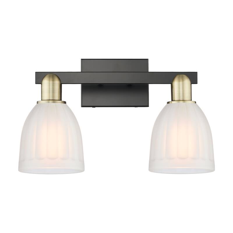 Innovations Lighting Endless Possibilities Arcadia - Brookfield - 2 Light 17" Bath Vanity Light - Black Antique Brass
