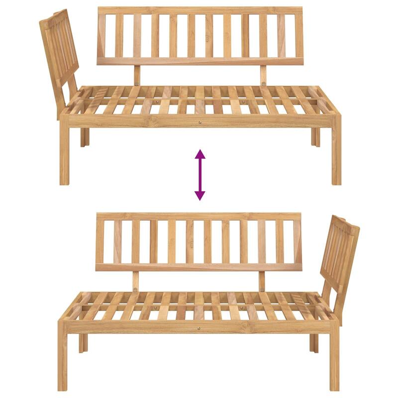 vidaXL Sofa Set in Solid Acacia Wood