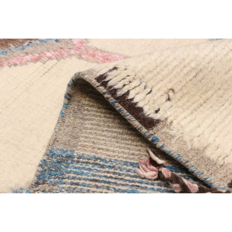 ECARPETGALLERY Hand-knotted Tangier Cream Silk, Wool Rug - 8'1 x 9'10