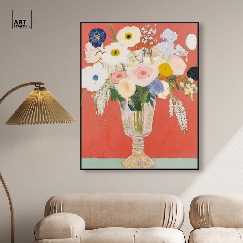 Anemones in a Vase II Canvas by Art Remedy