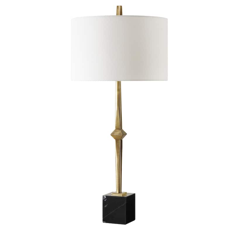 Uttermost Suranne Antique Brass Table Lamp - 32.5" H X 16" W X 16" D