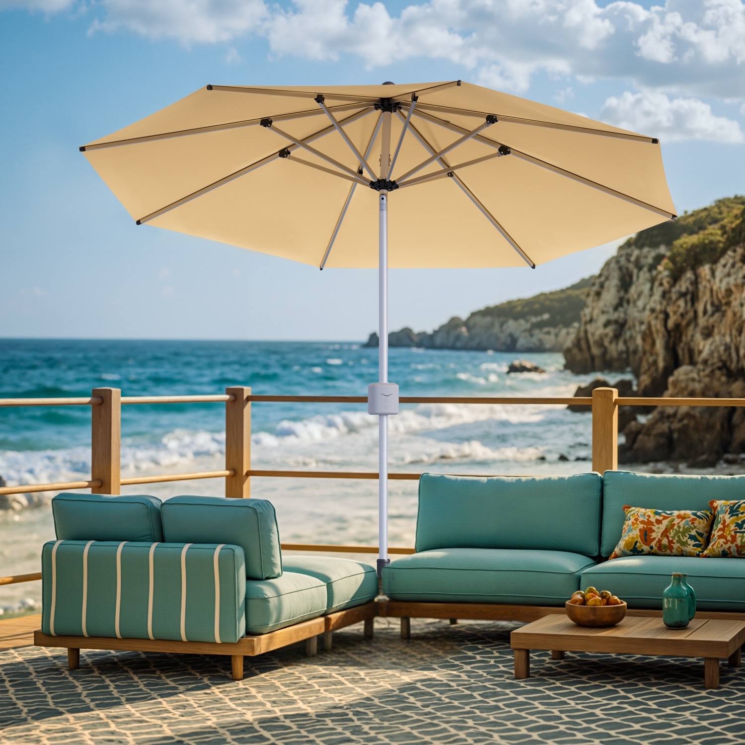 electric patio umbrella Star Outdoor Heater, Parasol Heater, Patio Heater with 3 Heat Levels, 1500W Instant Heating, Tip-Over & Overheat Protection, Infrared Patio Heater, ZHQ2027-P : Patio, Lawn & Garden Its versatile center Electric Parasol Patio Heater |