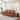 Mid-Century Modern 3-Seater Sofa 84" in Upholstered Genuine Leather with Solid Wood Frame for Living Room