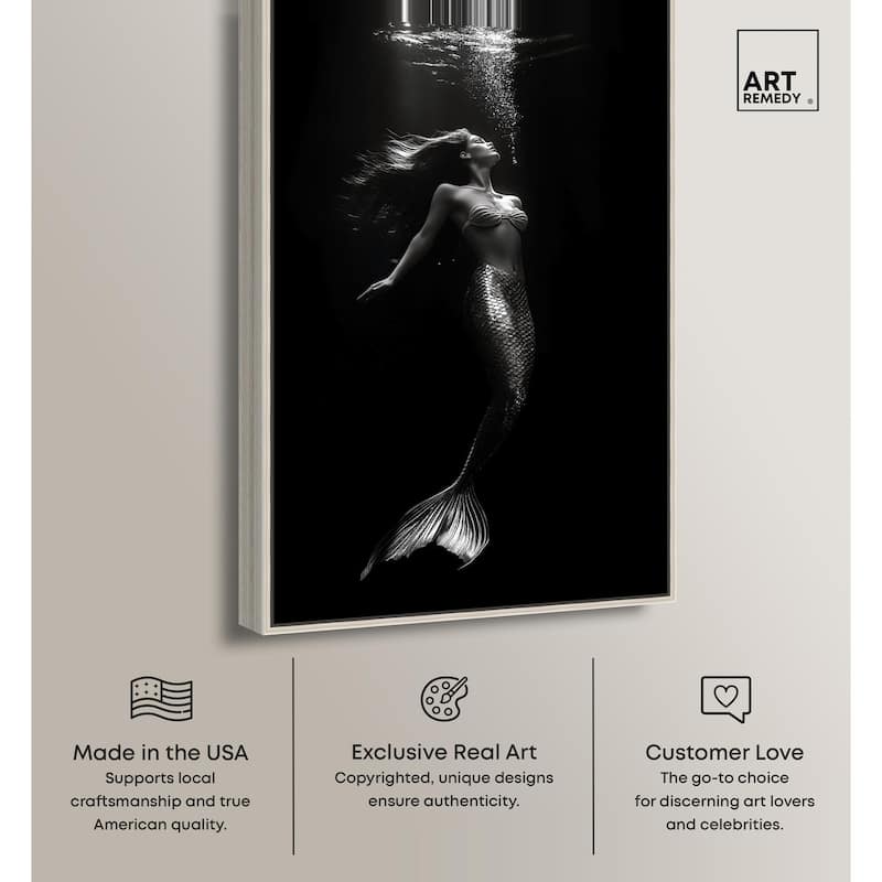 Mermaid Deep Canvas by Art Remedy