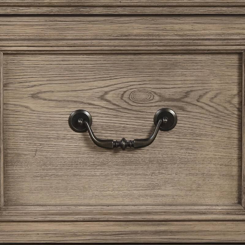 Furniture of America Wacine Weathered Grey Solid Wood 2-Drawer Nightstand (Set of 2)