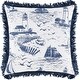 preview thumbnail 2 of 8, Artistic Weavers Adrie Coastal Scene Printed 18-inch Throw Pillow
