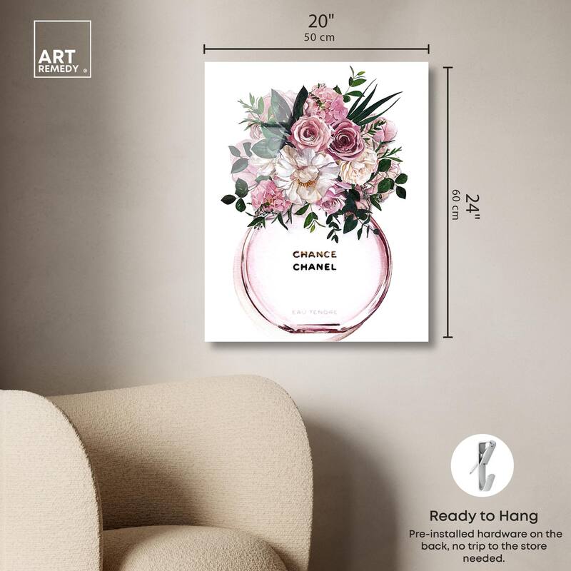 Floral Chance Fragrance Acrylic by Art Remedy, Ready to Hang