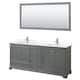 Option Dark Gray, Chrome Trim, White Quartz Top