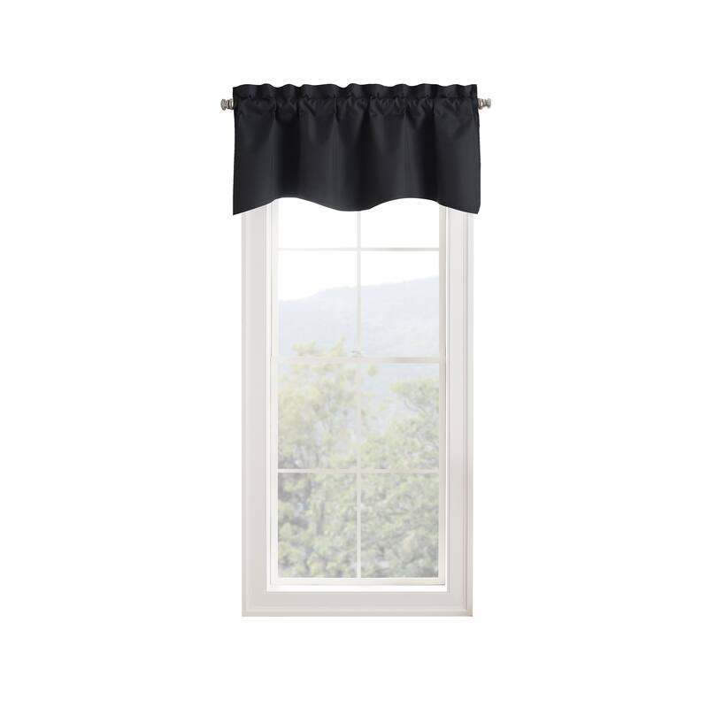 Eclipse Kendall Solid Scalloped Valance