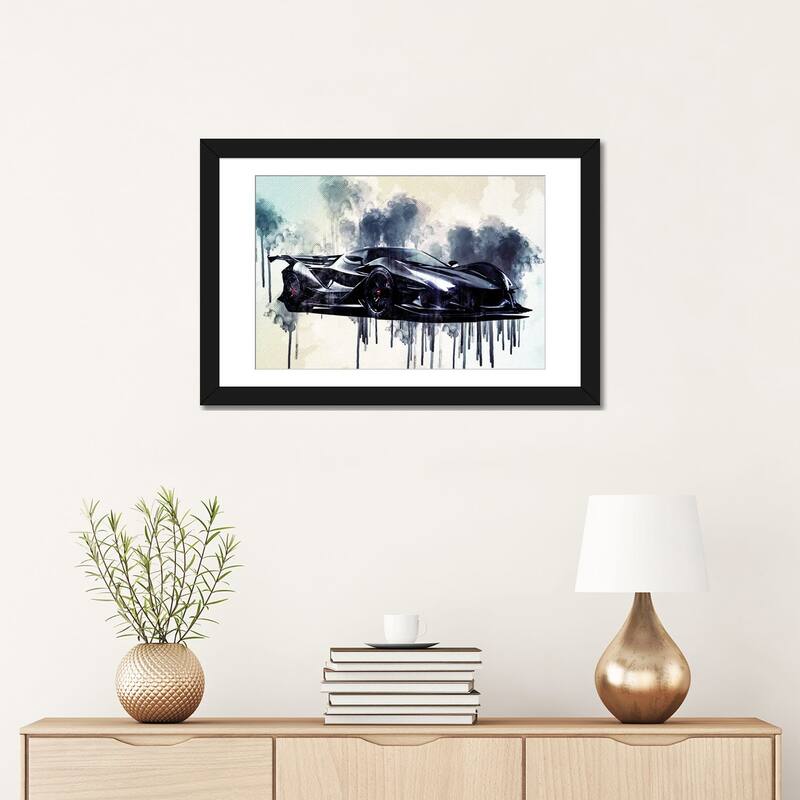 iCanvas "Apollo IE 2019 Luxury Supercar Front View Hypercar Apollo" by Sissy Angelastro