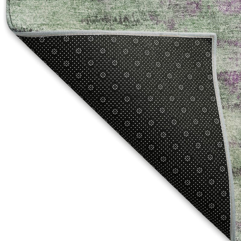 Machine Washable Indoor/ Outdoor Contemporary Ombre Chantille Rug