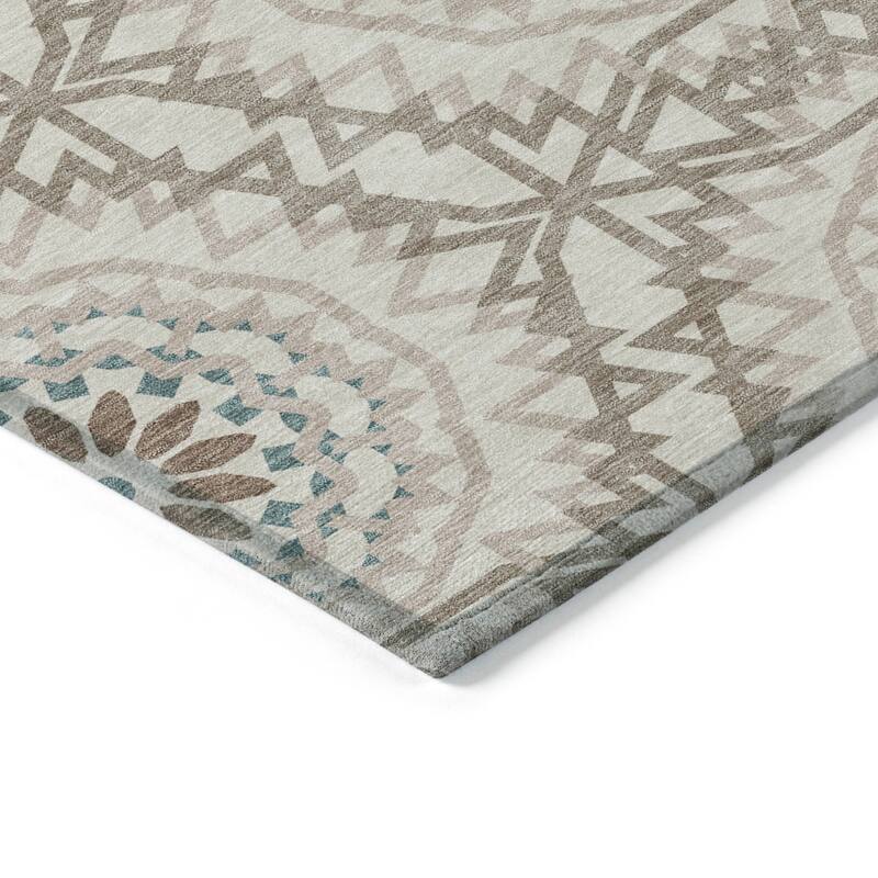 Machine Washable Indoor/ Outdoor Chantille Moroccan Boho Rug