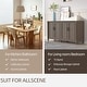 preview thumbnail 19 of 32, Kitchen Sideboard Coffee Bar Cabinet Accent Storage Cabinet