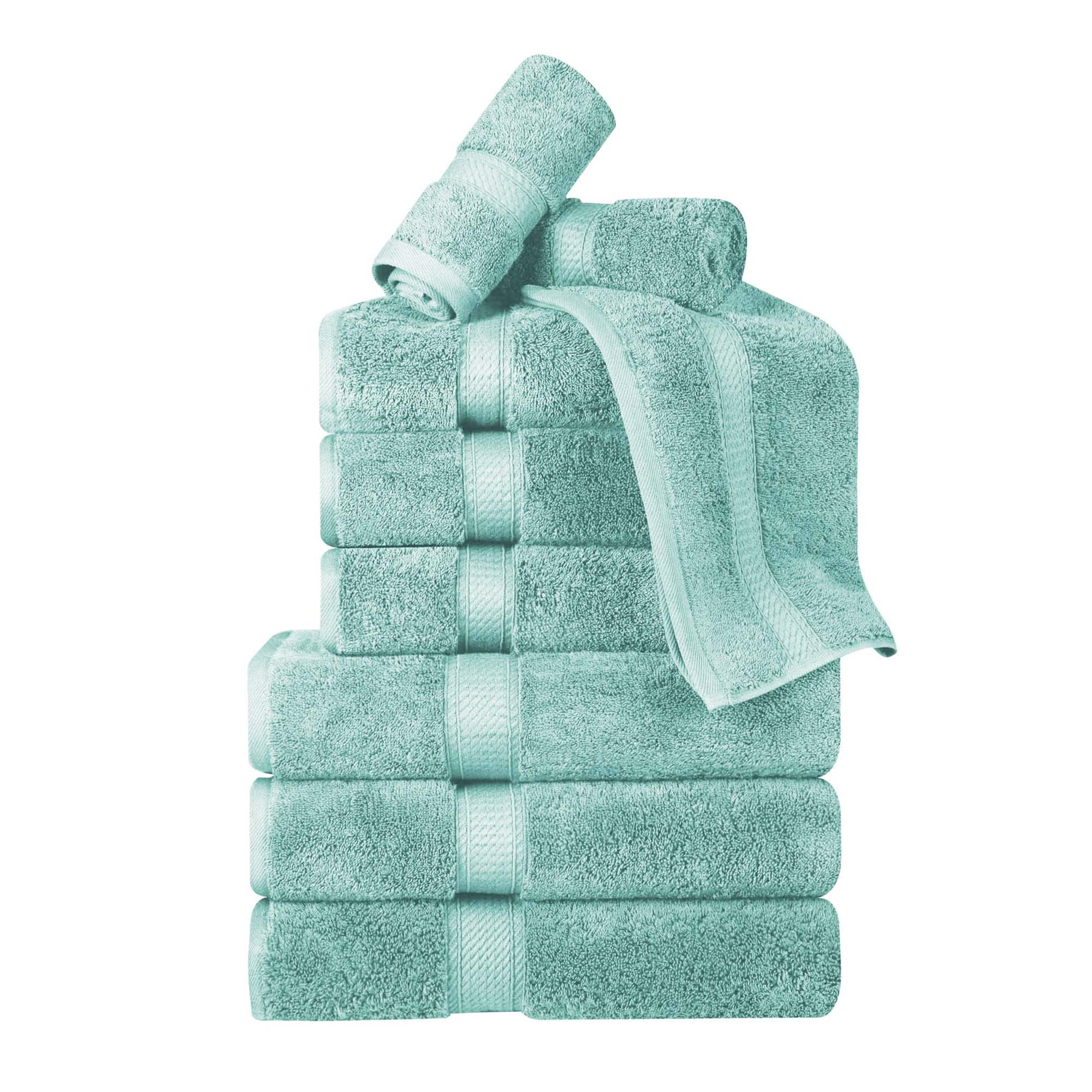 Premium Cotton 800 Gsm Heavyweight Plush Luxury 9 Piece Bathroom Towel Set,  Cream - Blue Nile Mills : Target