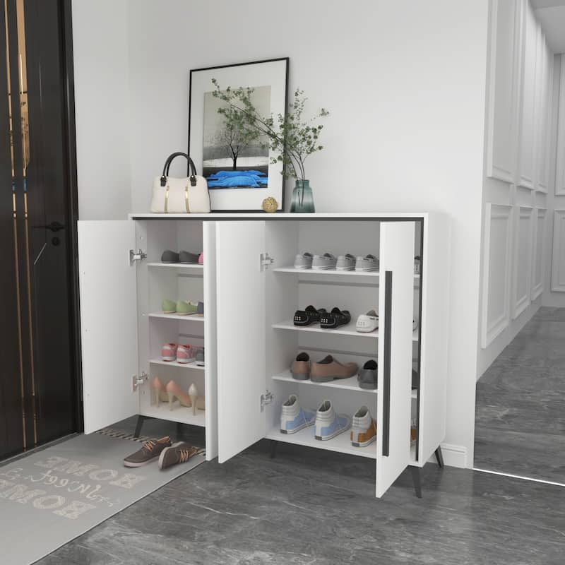 Shoe Storage Cabinet Shoe Cabinet End Table Sideboard White Black