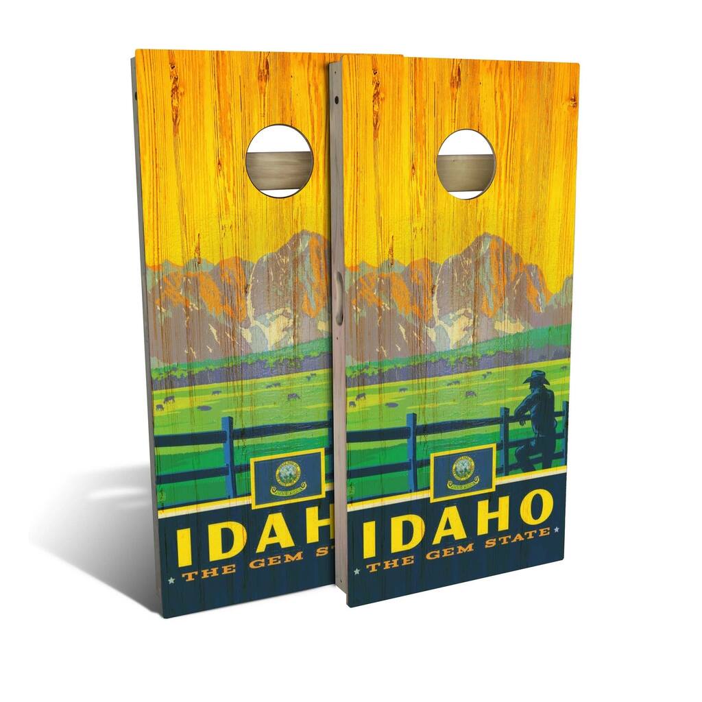 Idaho State Pride Outdoor Cornhole Board Set
