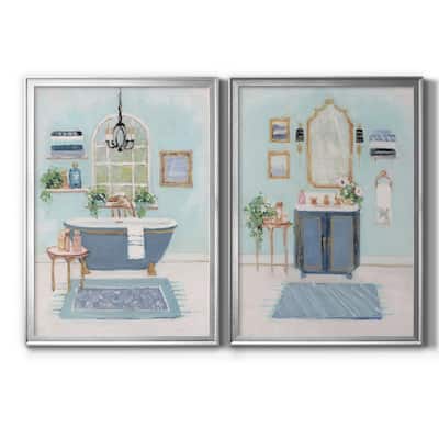 Blue Bath I Premium Framed Print - Ready to Hang - Multi-Color