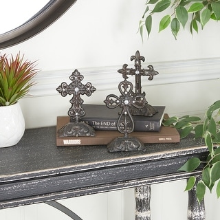 Grey Iron Traditional Crosses (Set of 3) - S/3 7