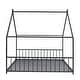 preview thumbnail 6 of 18, House Shape Floor Platform Bed,Kids Bed Metal Frame