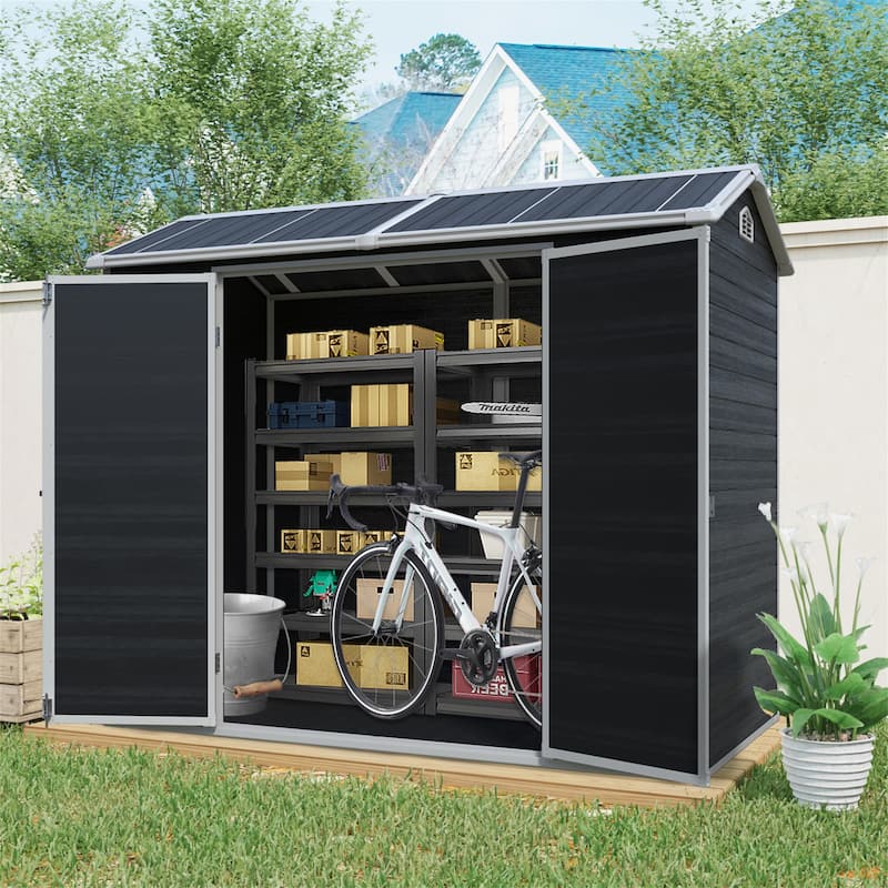 8x4ft Outdoor Plastic Storage Shed