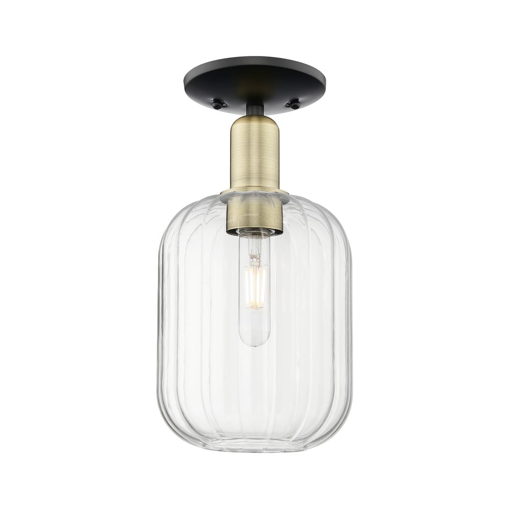 Innovations Lighting Downtown Urban - Preston - 1 Light 7" Jar Shade Semi-Flush Mount Light