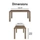 preview thumbnail 3 of 7, Elle Decor Marais Dining Table - Brown