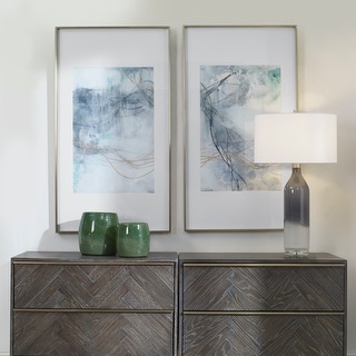 Uttermost Undulating Oro Abstract Prints (Set of 2)
