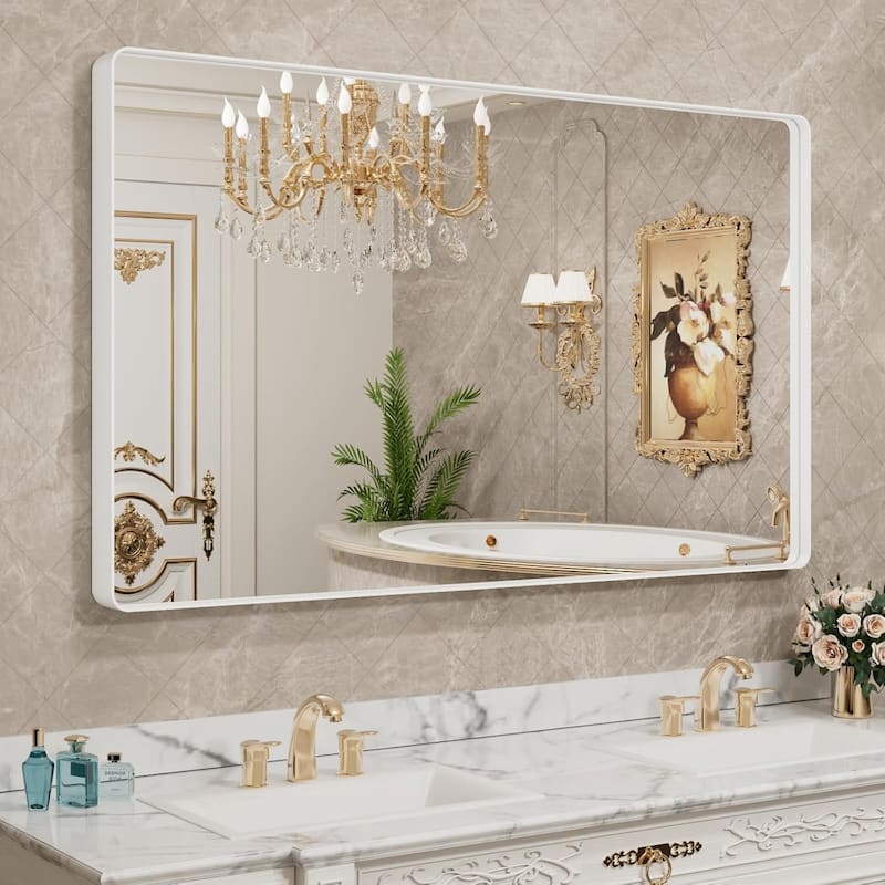 Aluminum alloy Framed Tempered Glass Wall Bathroom Vanity Mirror