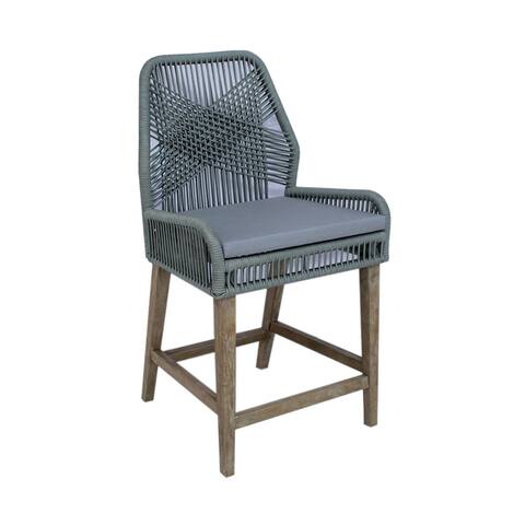 Coaster Furniture Nakia Woven Rope Back Counter Stools (Set of 2)