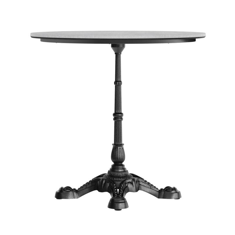 Commercial All-Weather HPL Tabletop with Bistro Base