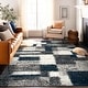 preview thumbnail 2 of 54, World Rug Gallery Distressed Modern Boxes Plush Shag Area Rug