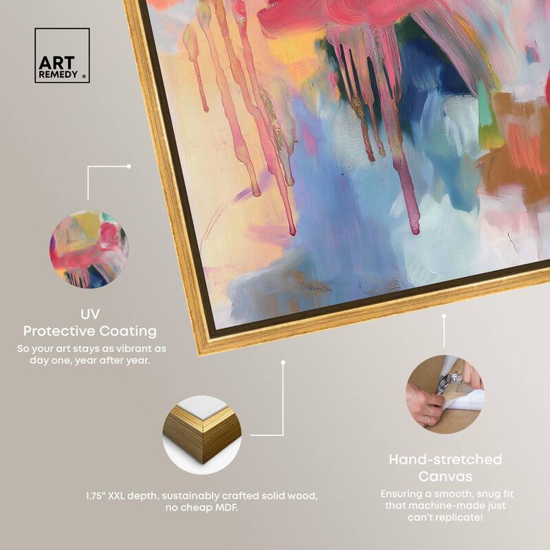 Art with Bold Colors Canvas by Art Remedy