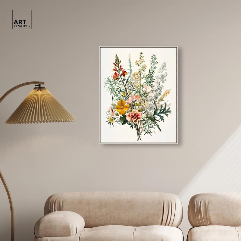 Quaint Bouquet Canvas by Art Remedy