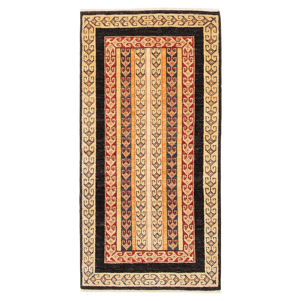 ECARPETGALLERY Hand-knotted Jamshidpour Red Wool Rug - 2' 4" x 4' 8"