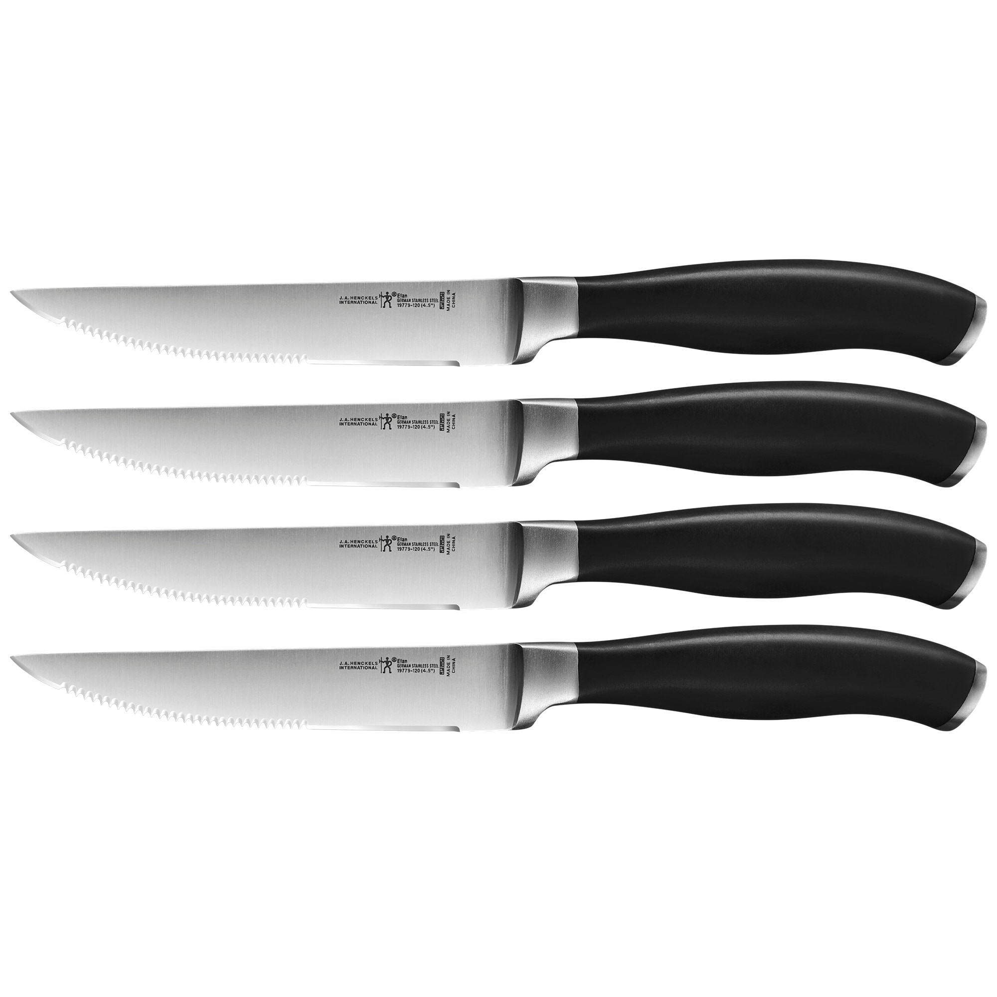  HENCKELS Prime Razor-Sharp Steak Knife Set of 4, German  Engineered Informed by 100+ Years of Mastery,Black: Steak Knife Sets: Home  & Kitchen