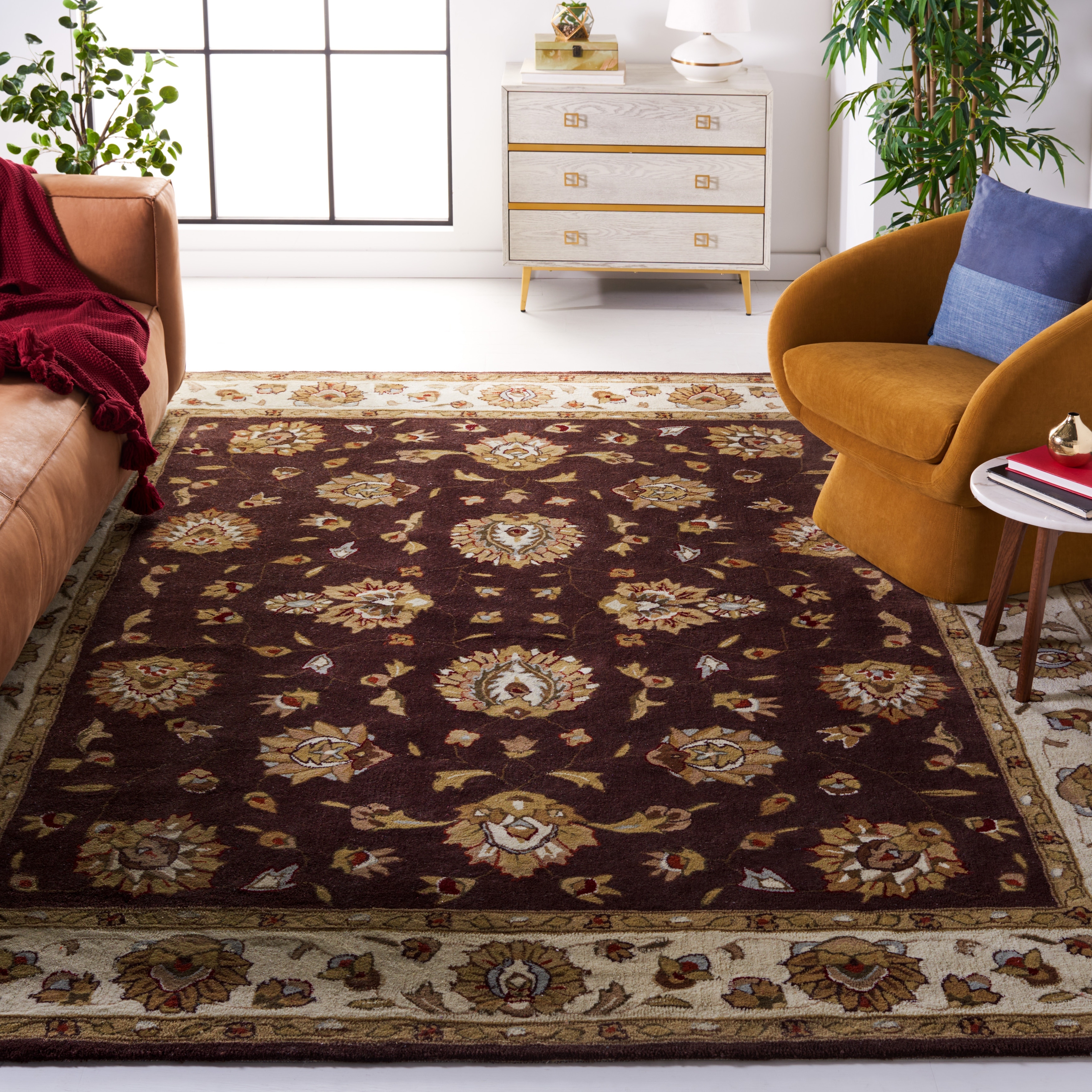 SAFAVIEH Handmade Total Performance Felisha Oriental Rug