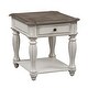 preview thumbnail 7 of 16, Magnolia Manor Antique White Weathered Bark 3-piece Cocktail Table Set