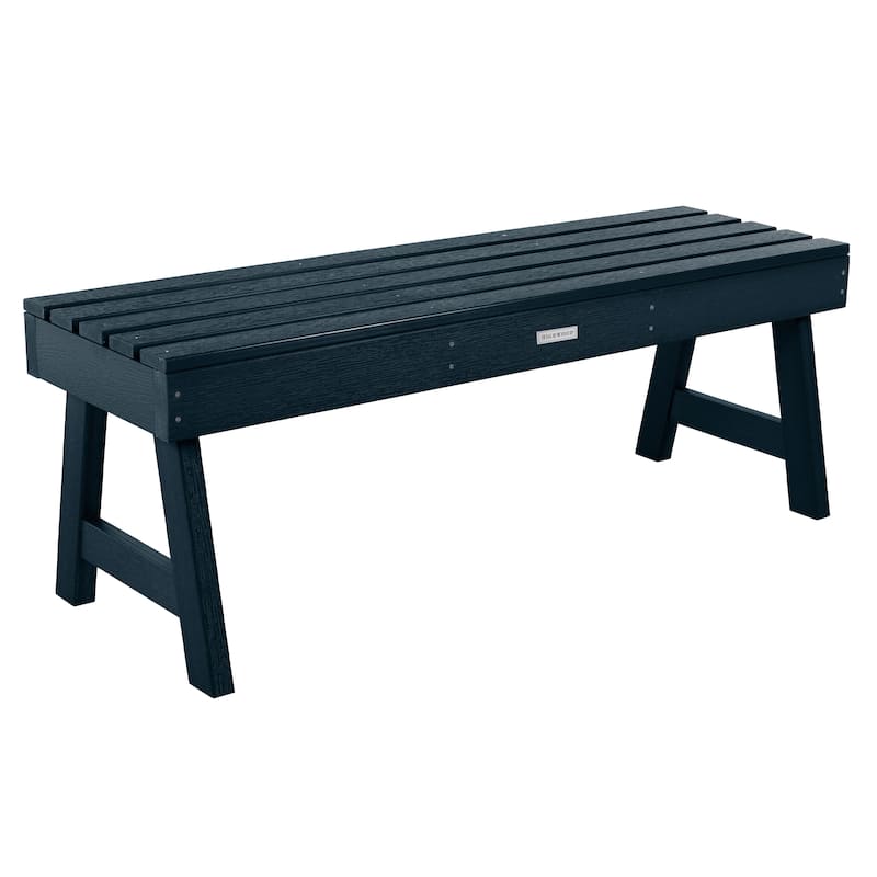HIGHWOOD Weatherly 4-foot Eco-friendly Synthetic Wood Picnic Bench - Federal Blue