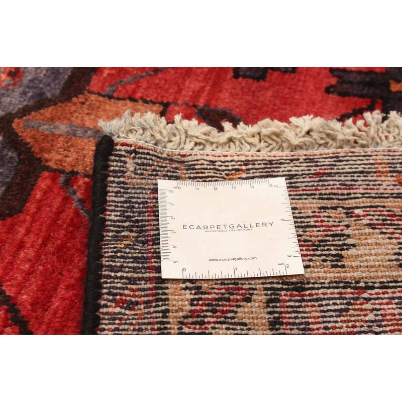 ECARPETGALLERY Hand-knotted Andelz Red Wool Rug - 3'7 x 9'8