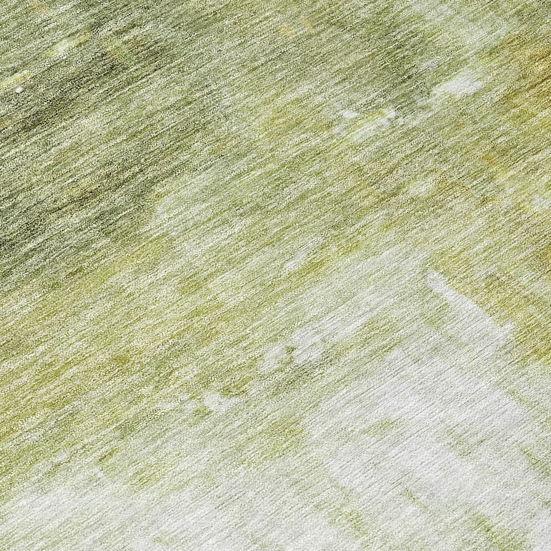 Machine Washable Indoor/ Outdoor Abstract Watercolor Chantille Rug