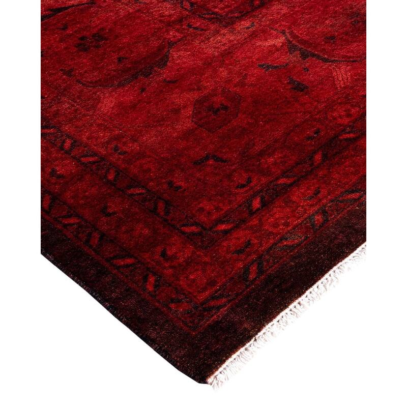 Overdyed, One-of-a-Kind Hand-Knotted Area Rug - Orange - 12' 4" x 18' 4"