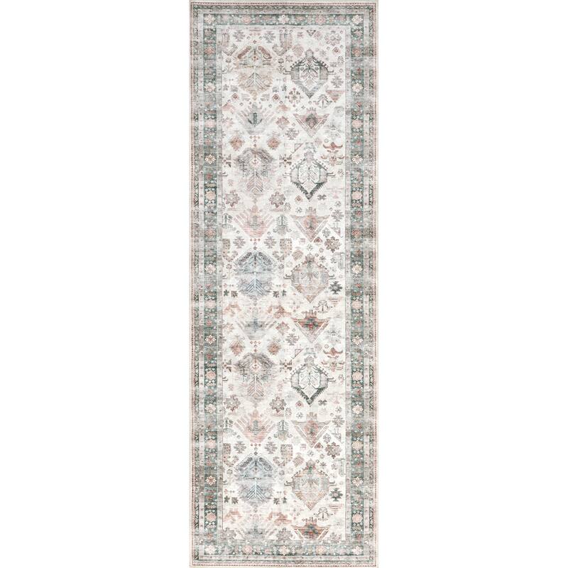 Nuloom Bex Faded SplashGuard Machine Washable Area Rug